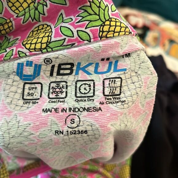 IBKUL Pink Pineapple Collared Dress, size S - Picture 7 of 8